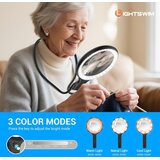 LIGHTSWIM povečevalno steklo z LED-lučjo 5x/10x in vratnim nosilcem | Shoptok.si