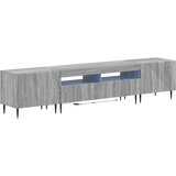  3-dijelni LED TV kabinet Siva Sonoma Konstruirano drvo | shoptok.hr