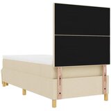  s opruga kutije s uzglavljem Krema 200 x 90 cm tkanina | shoptok.hr
