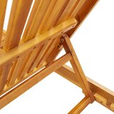  Ležaljka 1-osoba 2 pcs Smeđa Čvrsto drvo akacije | shoptok.hr
