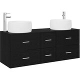  Set namještaja za kupaonicu 3 kom. Crna 49,5 x 44,5 x 66 cm | shoptok.hr