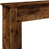 vidaXL Okvir za kamin dimljeni hrast 75x20x87,5 cm inženirski les | Shoptok.si