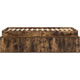  Krevetna Konstrukcija Dimljeni Hrast 75x190 cm | shoptok.hr