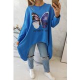 Kesi Blouse with oversize print purple blue | shoptok.hr