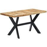  Blagovaonski stol od masivnog grubog drva manga 140x70x75 cm | shoptok.hr
