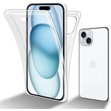 Cadorabo Ohišje, združljivo z Apple iPhone 15 in transparentno - 360-stopinjska zaščita celotnega telesa - Zaščita spredaj in zadaj, vsestranska zaščita s ščitnikom zaslona, (20860603) | Shoptok.si