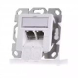  Uzidna utičnica AMJ sa 2 RJ-45 cat 6 Fully shilded STP 00020A0393 | ePonuda.com