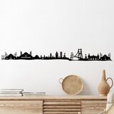 Wallity Zidna dekoracija Istanbul Skyline, 117x0.15x13 cm, 1.5 mm, Crna Cene