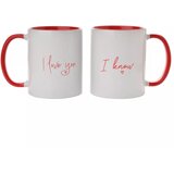 Widdop & Co. Now or Never - Šolje set 2 - Now or Never, I Love You... I know, Red Handled Cene