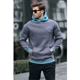 Madmext Smoky Oversize Hooded Sweatshirt 6139 Cene