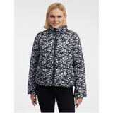 Orsay Women's Grey-Black Patterned Quilted Jacket - Women's Cene