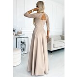 Numoco Elegant long dress with lace neckline | Eponuda.ba