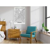  Slika - Map of Brussels (1 Part) Vertical 40x60 | shoptok.hr