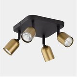  LED spot svetlo TOP 4xGU10/10W/230V zlatno/crno u