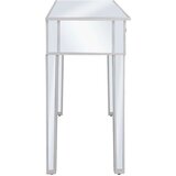  Zrcalna konzolna mizica MDF in steklo 106,5x38x76,5 cm, (20625503) | Shoptok.si