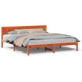  Vosak smeđi krevet Vosak smeđi Masivno drvo 200 x 200 cm | shoptok.hr