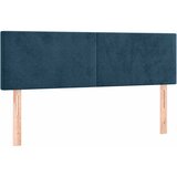  s oprugama i madracem tamnoplavi 140x200 cm baršunasti | shoptok.hr