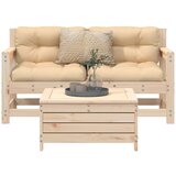 vidaXL 3-dijelni set vrtnih sofa od masivne borovine Cijene