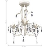  Kristalni viseći stropni lusteri 2 kom elegantni bijeli | shoptok.hr