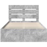  Okvir za krevet s uzglavljem Betonska siva 135 x 190 cm | shoptok.hr