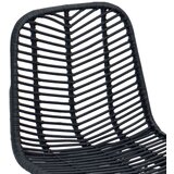  Barski stol 2 pcs Črna 44,5 x 54,5 x 97,5 cm Ratan in železo, (5000092566) | Shoptok.si