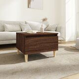 The Living Store Stranska mizica rjavi hrast 50x46x35 cm inženirski les - Stranska Mizica, (21662541) | Shoptok.si
