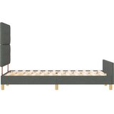  Krevetna konstrukcija Tamno siva 120 x 190 cm tkanina | shoptok.hr