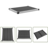 The Living Store Podastavek za zunanji tuš WPC nerjaveče jeklo 80x62 cm siva - Podstavek Za Vrtni Tuš, (21738229) | Shoptok.si