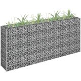  Gabionska sadilica od pocinčanog čelika 180 x 30 x 90 cm | shoptok.hr