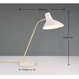  Namizna svetilka z upogljivo konstrukcijo v zlati barvi/slonokoščena (višina 54 cm) Traveller – | Shoptok.si