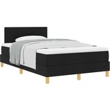 vidaXL Box Spring Krevet s Madracem Crni 120x190 cm Tkanina | shoptok.hr