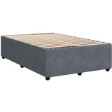 vidaXL Box spring postelja z vzmetnico temno siv 120x190 cm žamet, (21321203) | Shoptok.si