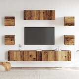  7-dijelni zidni set TV ormarić konstruirano drvo | Eponuda.com