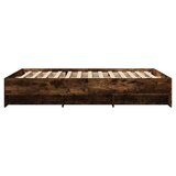  Okvir za krevet boja hrasta 135x190 cm konstruirano drvo | shoptok.hr
