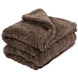 Tiseco Home Studio tamnosmeđa plišana deka Teddy, 130 x 170 cm Cijene