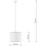Sollux Lighting Sollux SL.1428 - Dečiji luster na sajli FOOTBALL 1xE27/15W/230V prečnik 30 cm | Eponuda.com