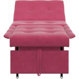 vidaXL Kavč Postelja 3-v-1 Izvlečna Oblika Bordo Žamet | Shoptok.si