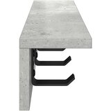  Vješalica za kapute na zidu Betonski sivi 60 x 10,5 x 10,5 cm | shoptok.hr