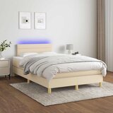  s oprugama i madracem LED krem 120 x 190 cm od tkanine | shoptok.hr