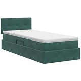 Krevet s od storage s uzglavljem Tamnozelena 90 x 190 cm Baršun | shoptok.hr
