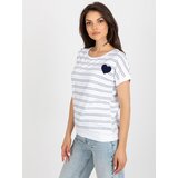 RELEVANCE Blouse-RV-BZ-8619.94-white-navy blue | Shoptok.si