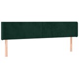  Uzglavlje s ušima tamnozeleno 163x16x78/88 cm baršunasto | Eponuda.com