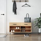 vidaXL Klupa za cipele boja hrasta 102 x 35 x 55 cm konstruirano drvo Cijene