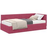  Kutni krevetni okvir s madracem 2 kom. Vinska crvena 100 x 200 cm | Shoptok.si