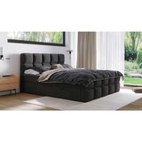 XORA POSTELJA Z VZMETNICO 140 cm x 200 cm , tekstil črna | Shoptok.si