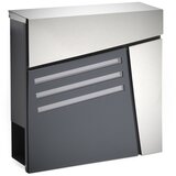  Moderni poštni nabiralnik z režo za časopis antracit + inox | Shoptok.si