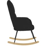  Stolica za ljuljanje od tkanine crna | shoptok.hr