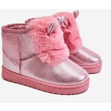 Kesi Girls' Snow Warm Boots with Fur Ears Pink Betty | Shoptok.si