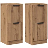 vidaXL Komoda 2 kosa artisian hrast 30x30x70 cm konstruiran les, (21780103)