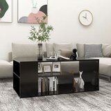 vidaXL Klubska mizica črna 100x50x40 cm iverna plošča Cene